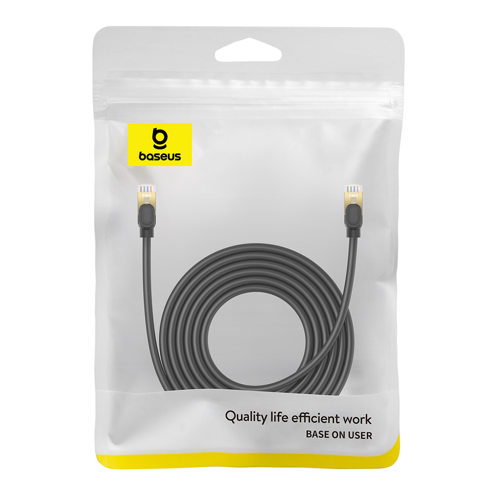 Baseus High Speed Cat 8 40 Gb/s Ethernet cable 5 m - black