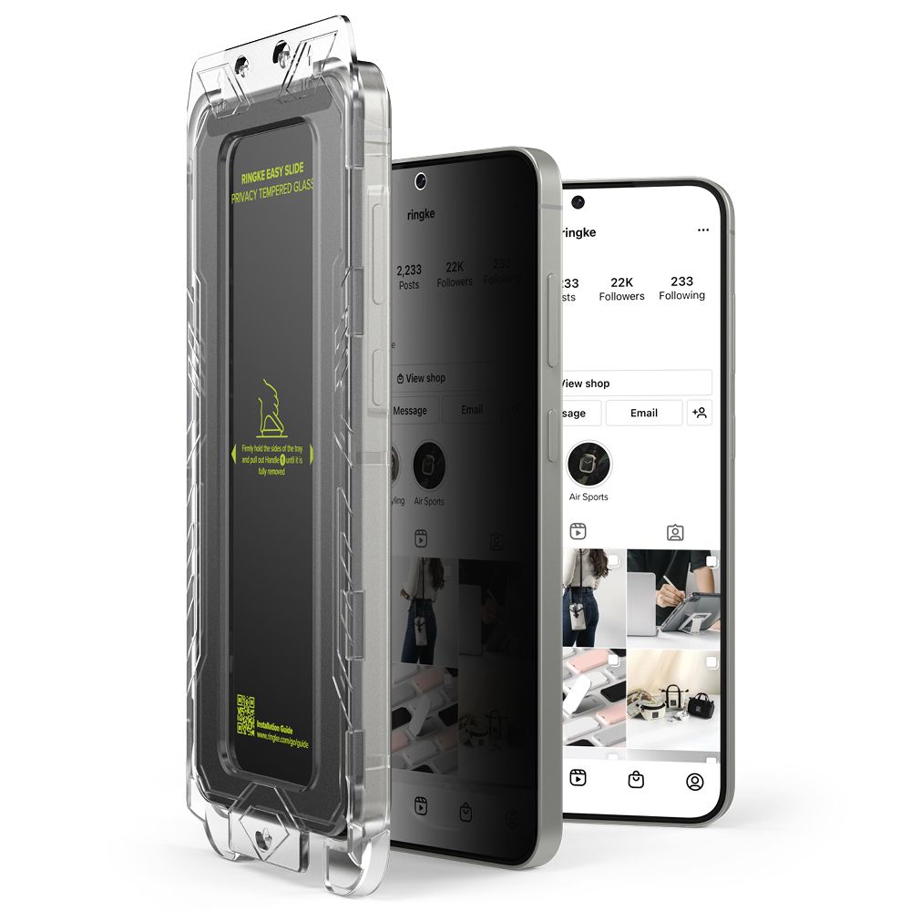 Ringke Easy Slide 2-pack Privacy Glass Samsung Galaxy S25