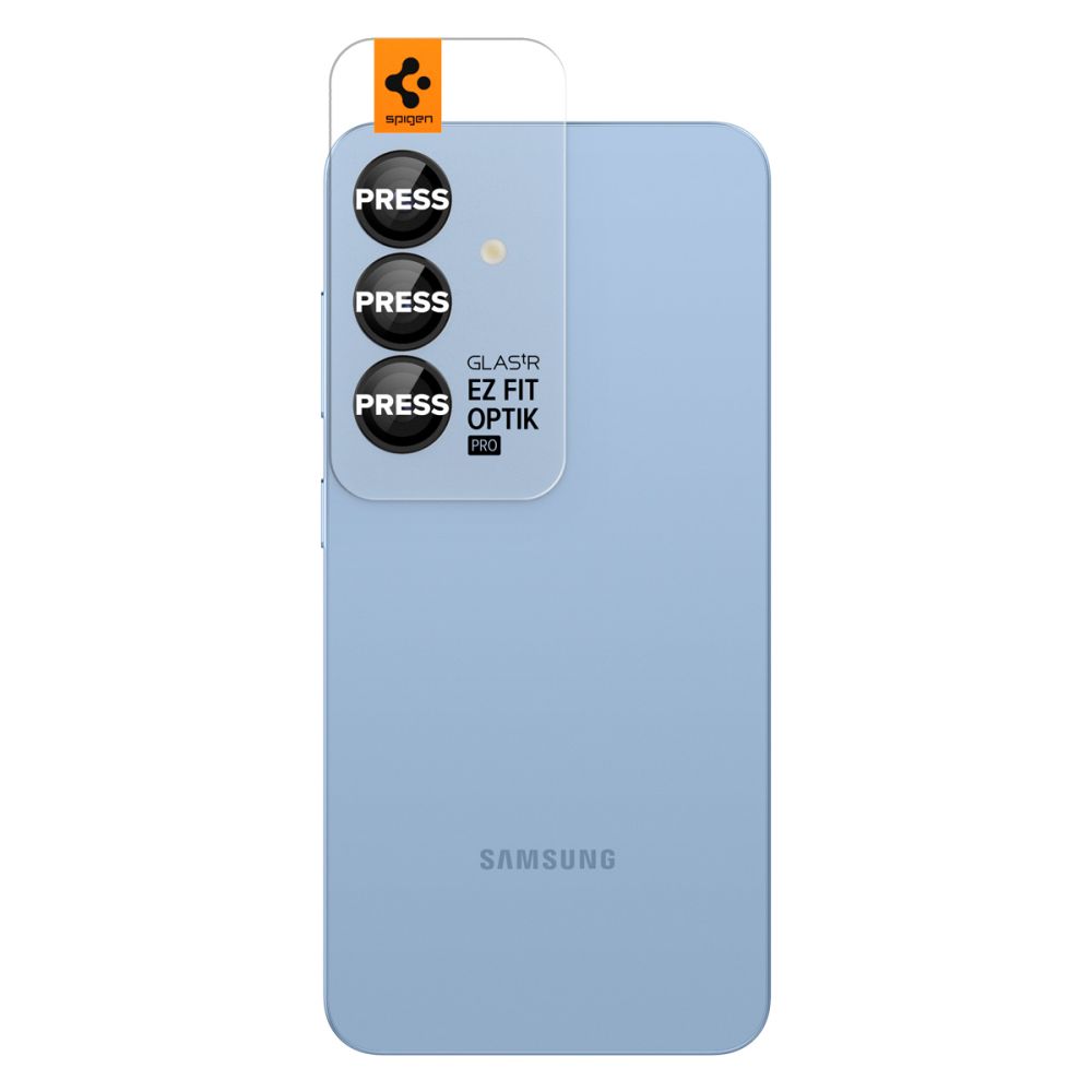 Spigen Optik Pro Glas.Tr EZ Fit Camera Protector for Samsung Galaxy S25, Black