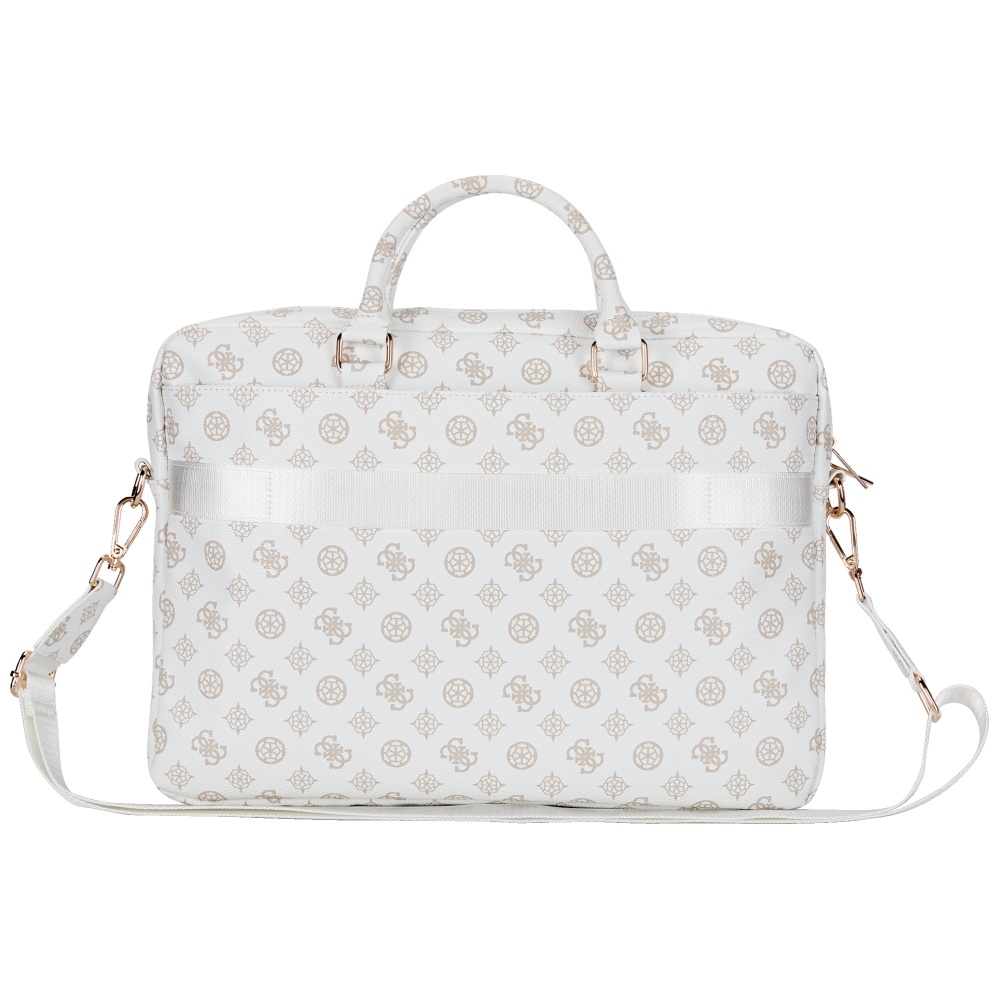 Сумка для ноутбука Guess 4G Peony с передним карманом и треугольным...