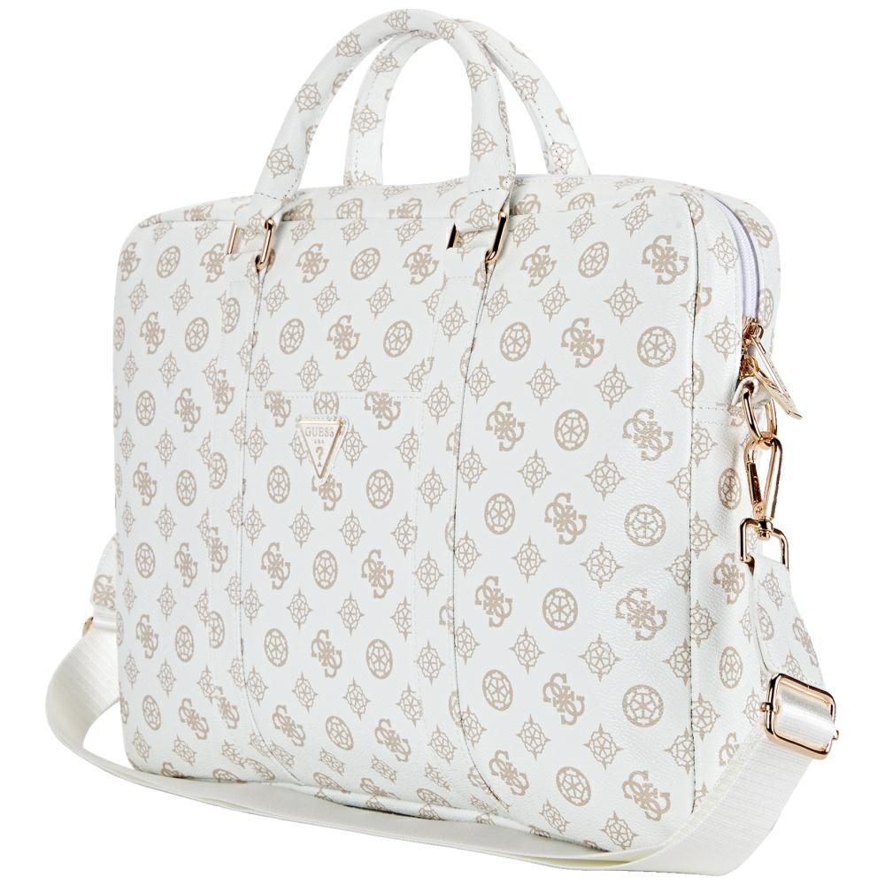 Сумка для ноутбука Guess 4G Peony с передним карманом и треугольным...