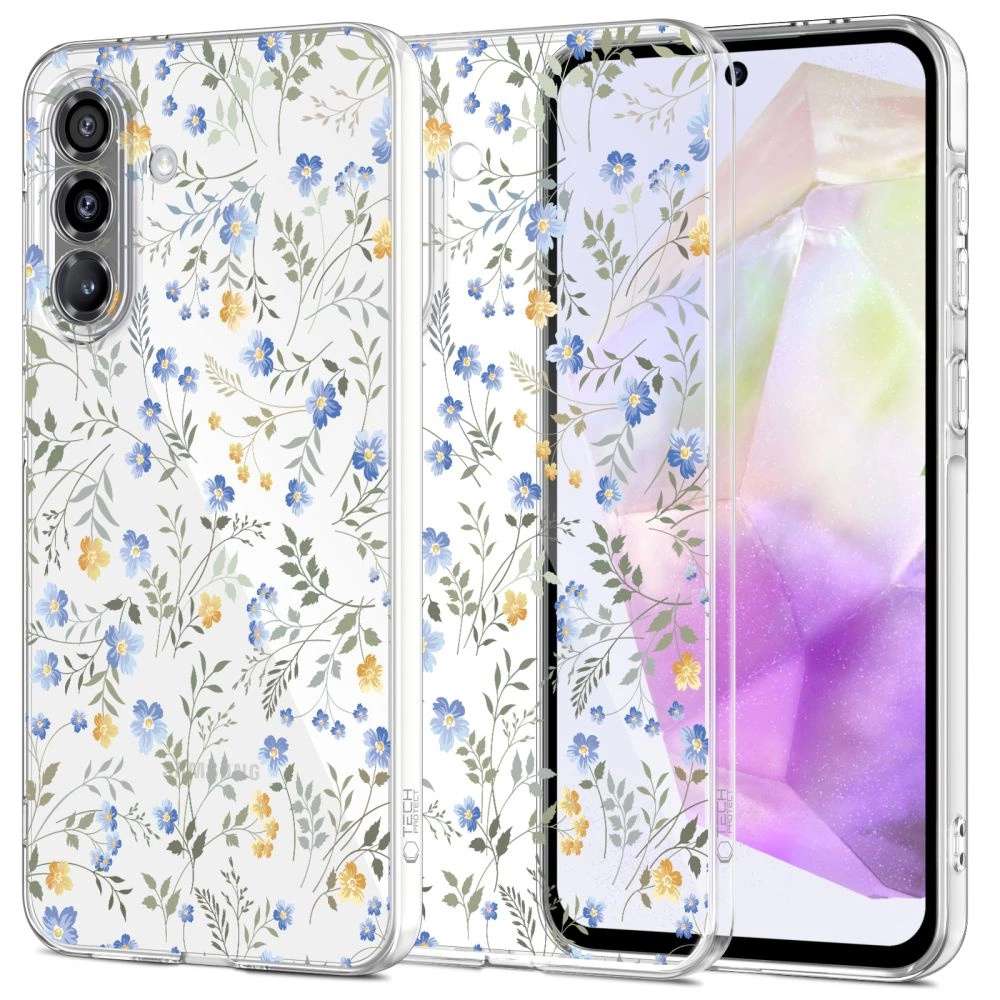 Tech-Protect FlexAir Phone Case Cover Samsung Galaxy A36 5G - Daisies with Leaves