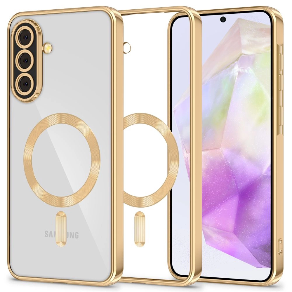 Tech-Protect MagFlex MagSafe Phone Case Cover Samsung Galaxy A36 5G - Transparent Gold