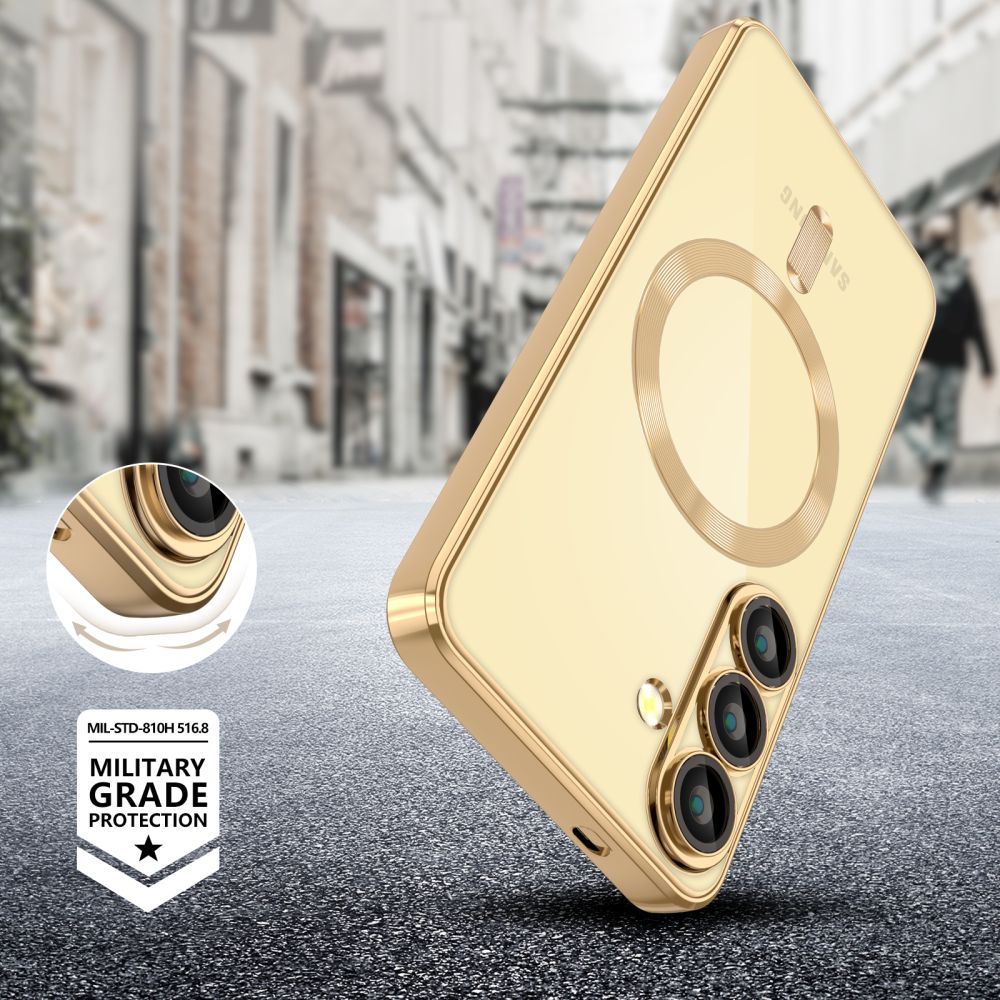 Tech-Protect MagFlex MagSafe Phone Case Cover Samsung Galaxy A36 5G - Transparent Gold