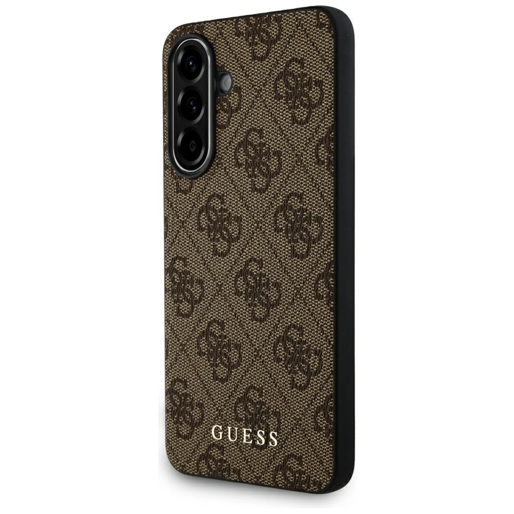 Guess 4G Metal Gold Logo Phone Case Cover Samsung Galaxy A36 - Brown