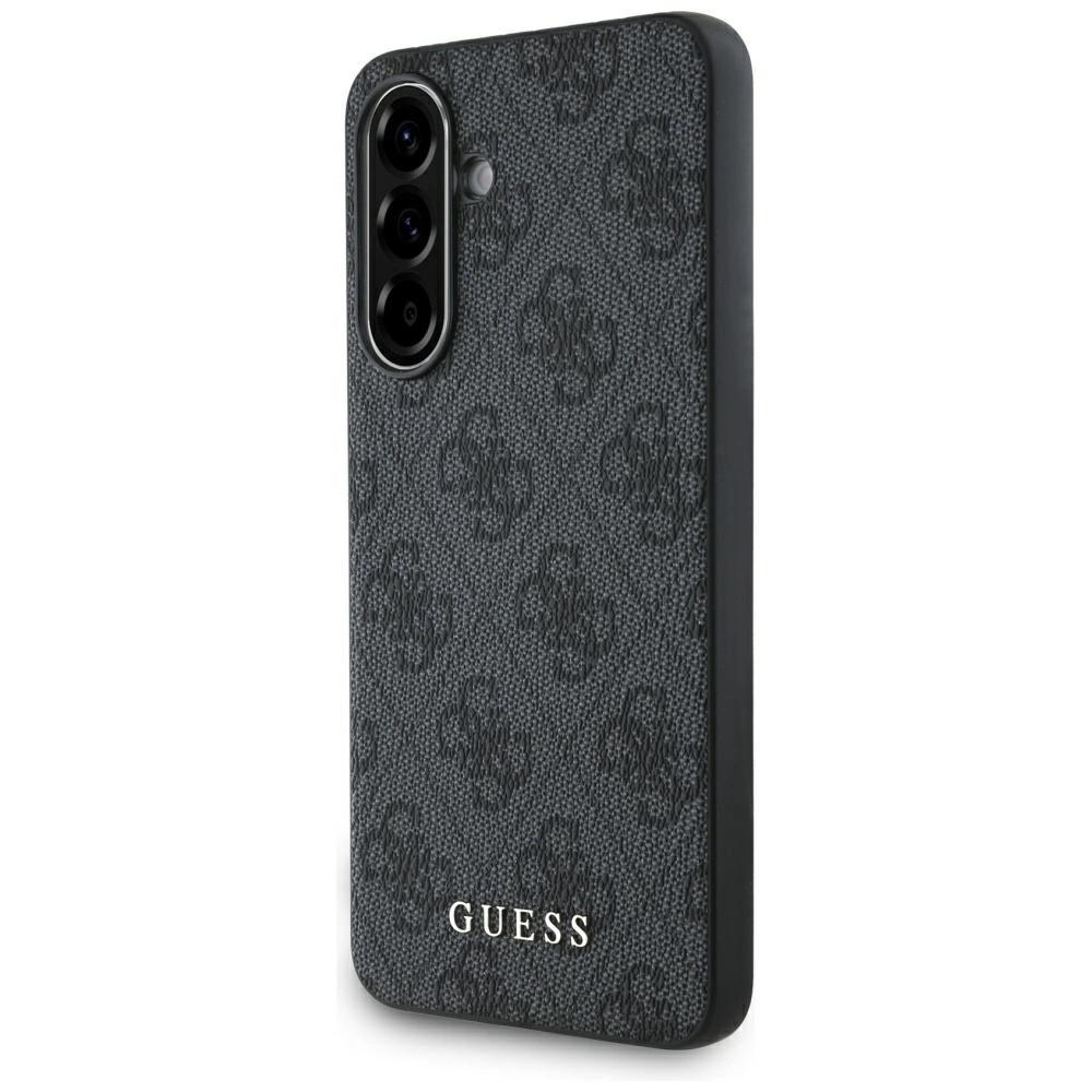 Guess 4G metāla zelta logo vāciņš Samsung Galaxy A36 - melns | Metal Gold Phone Case Cover Black