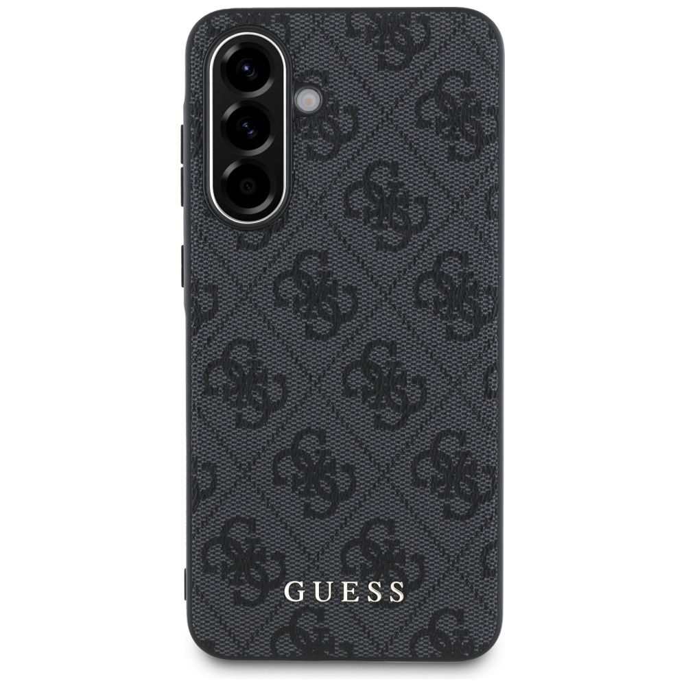 Guess 4G Metal Gold Logo Phone Case Cover Samsung Galaxy A36 - Black