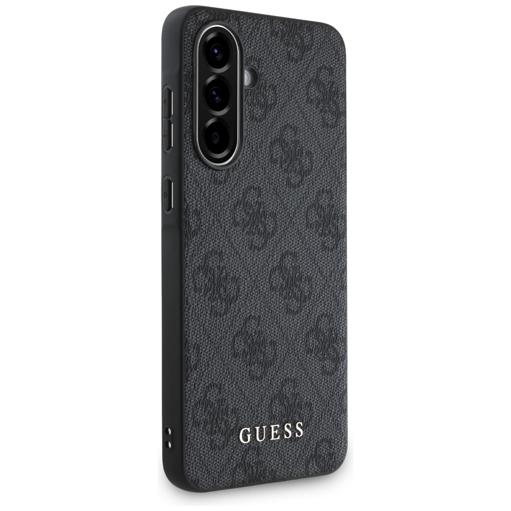 Guess 4G Metal Gold Logo Phone Case Cover Samsung Galaxy A36 - Black
