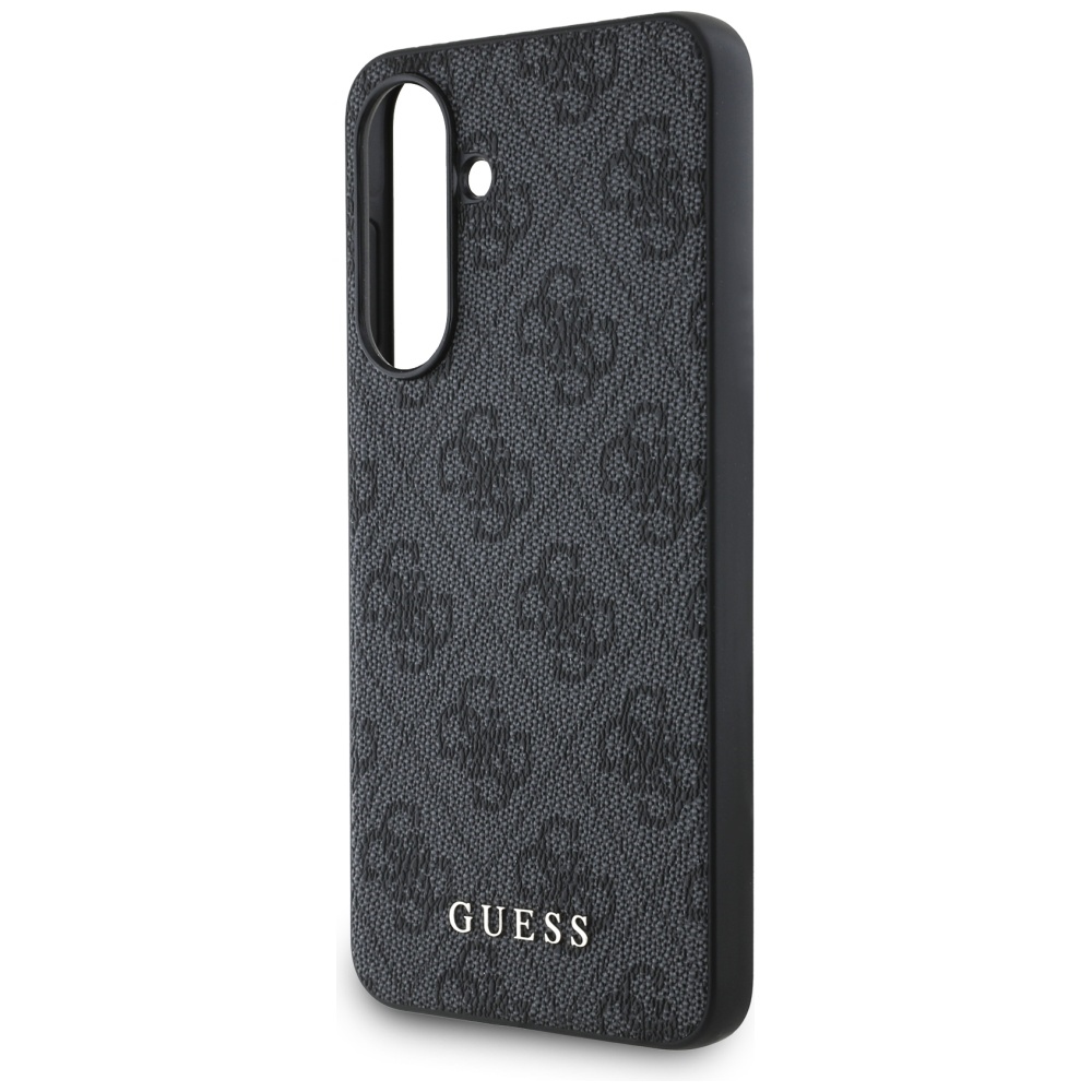 Guess 4G Metal Gold Logo Phone Case Cover Samsung Galaxy A36 - Black