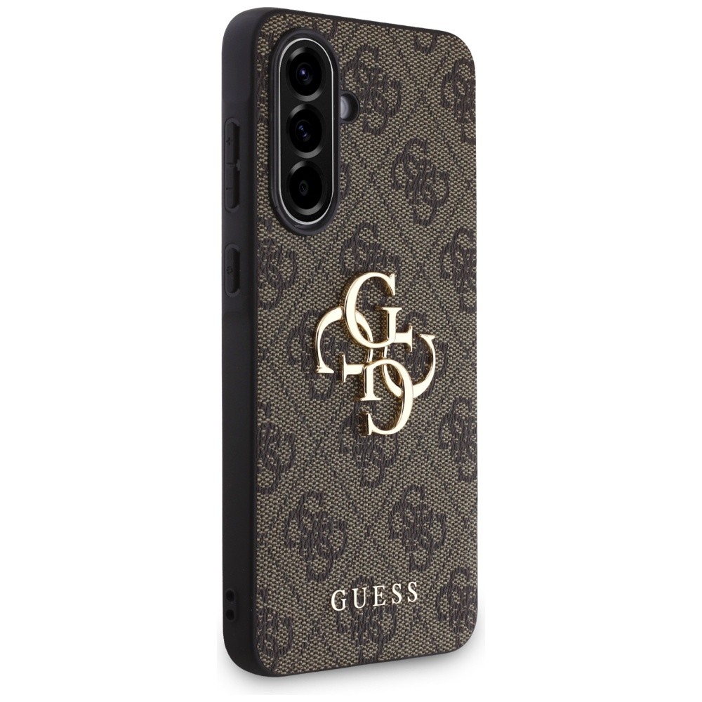 Guess HC 4G PU Big Logo Case for Samsung Galaxy A56 5G, Brown