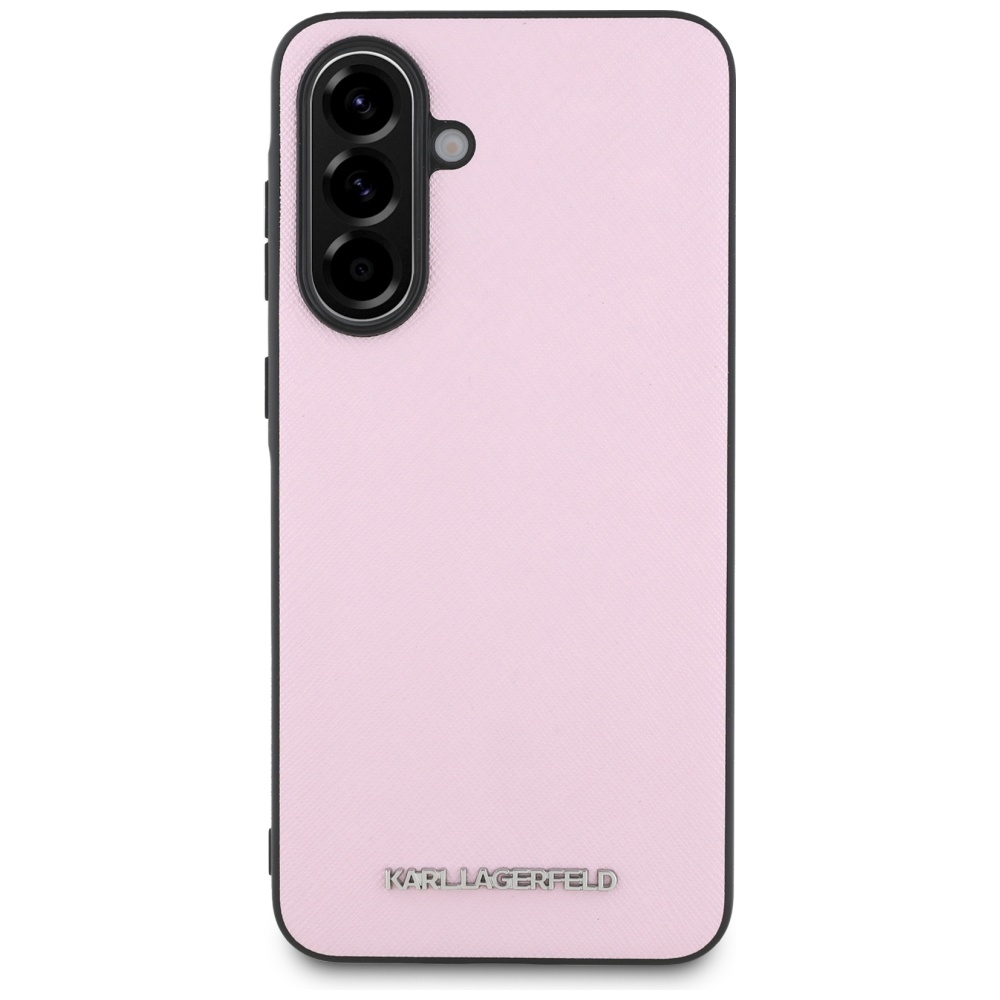 Karl Lagerfeld Saffiano Metal Logo Phone Case Cover Samsung Galaxy A56 - Pink