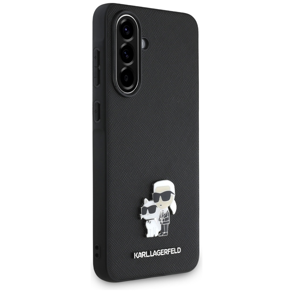 Karl Lagerfeld Saffiano Case for Samsung Galaxy A56, Black