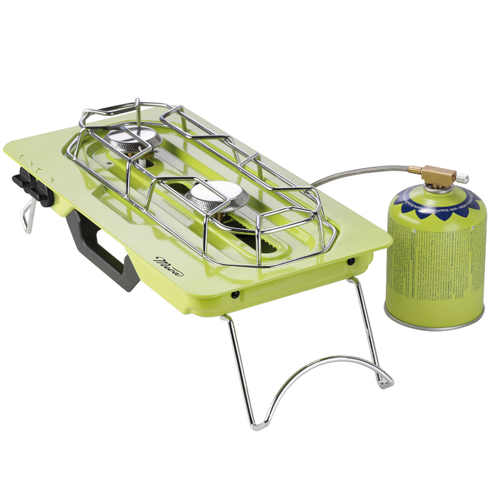 Meva MOVE divu degļu tūrisma gāzes plīts, 4.6kW, zaļa