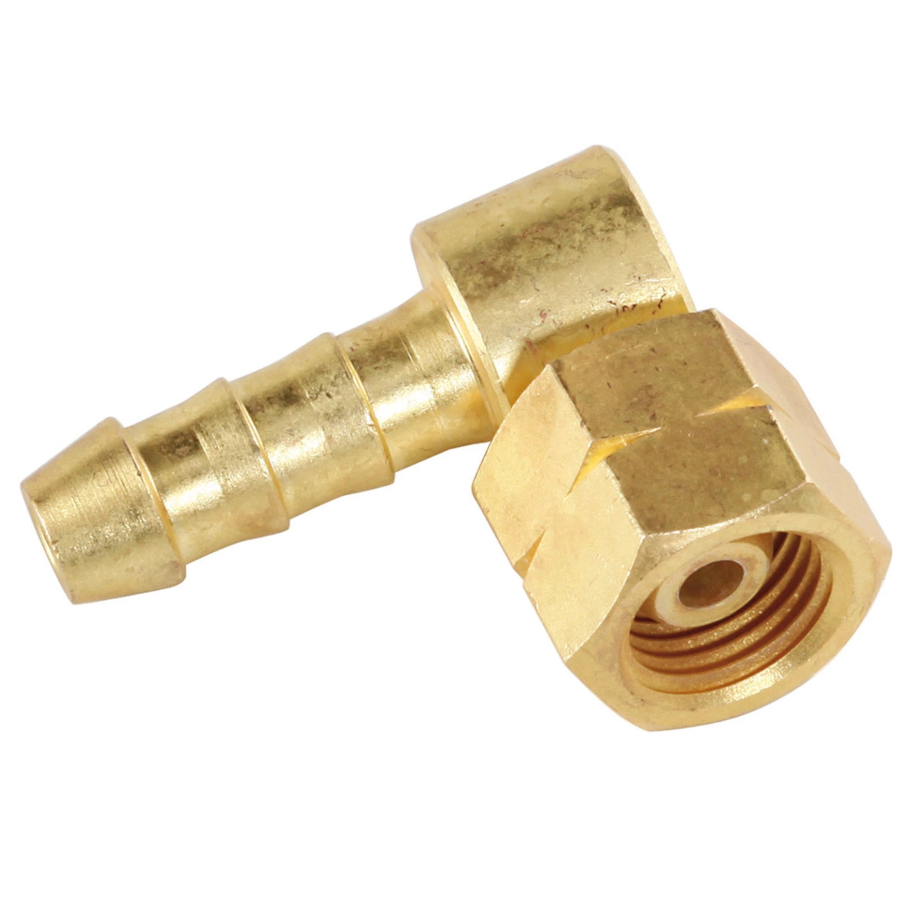 Adapter angle connector 1/4\'\' LH connecting a gas hose 8x15 mm