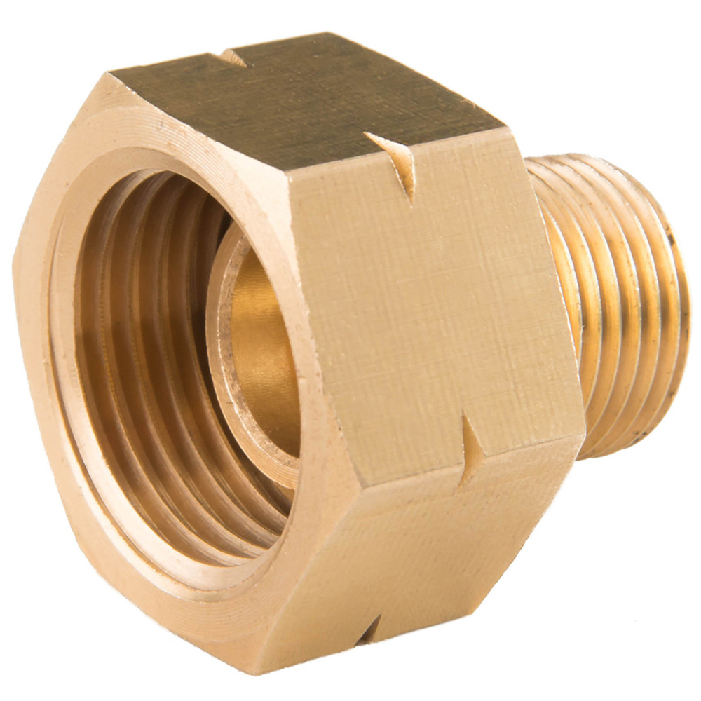 Reduction adapter from a gas cylinder 21.8mm L - 3/8" L