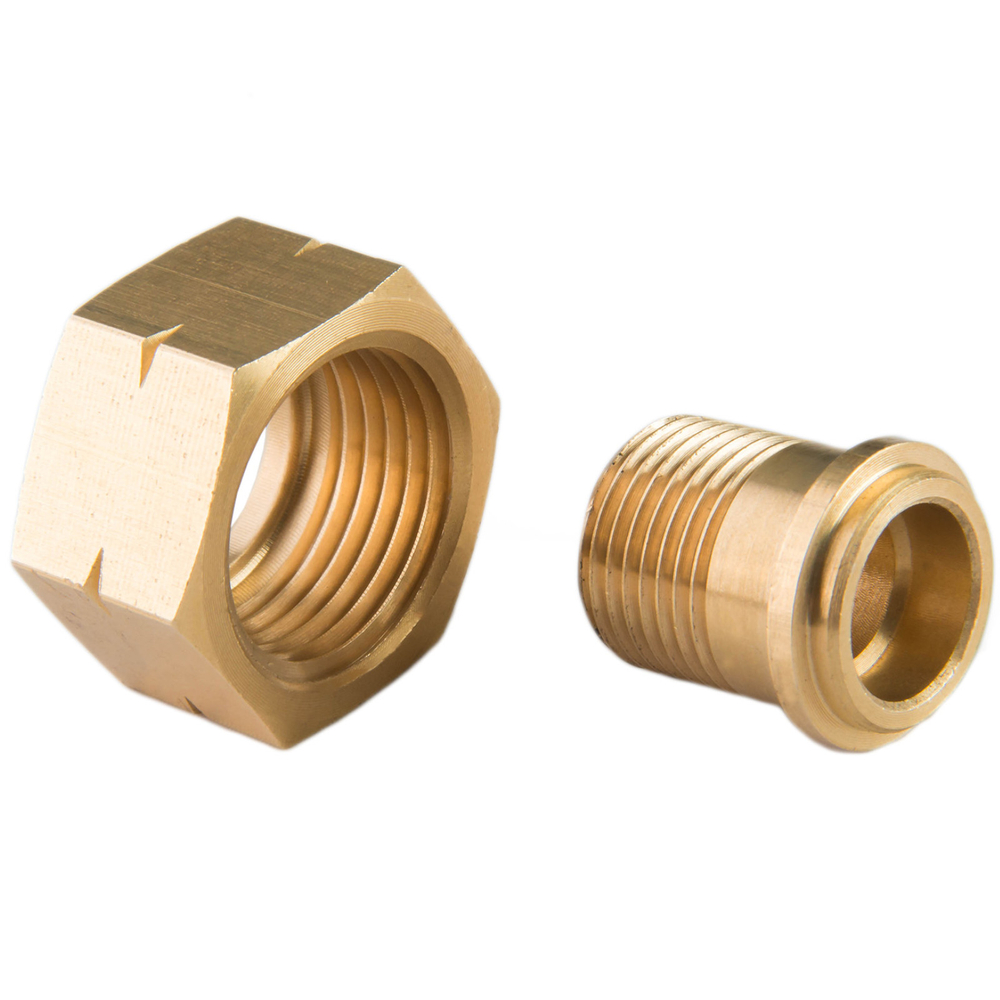 Meva Gas Cylinder Reduction Adapter 21.8mm L - 3/8\" L