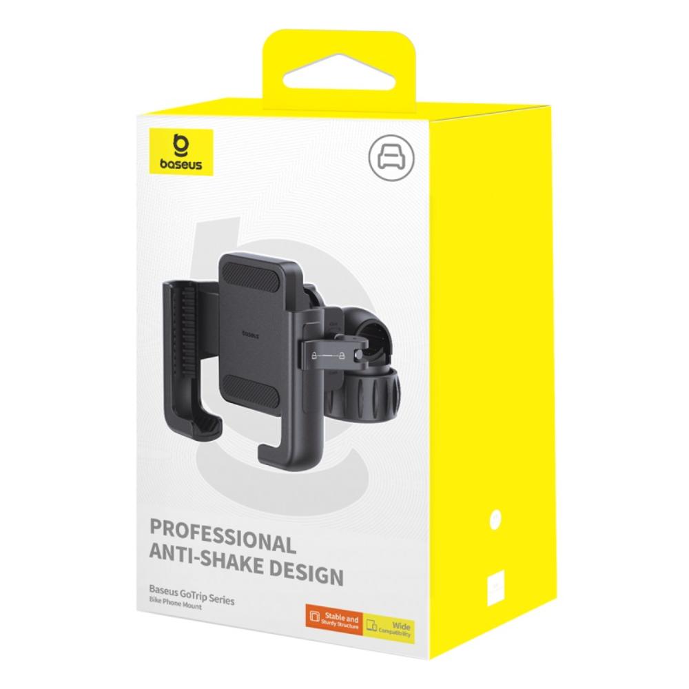 Baseus GoTrip Phone Holder Bike, Scooter, Moped - Black (3)