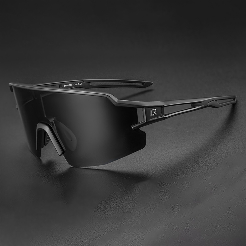 Rockbros Polarized Cycling Glasses with UV Protection and Corrective Insert, Black