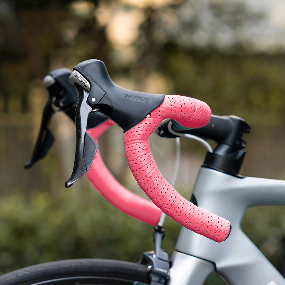 Rockbros Perforated Silicone Handlebar Tape, Pink