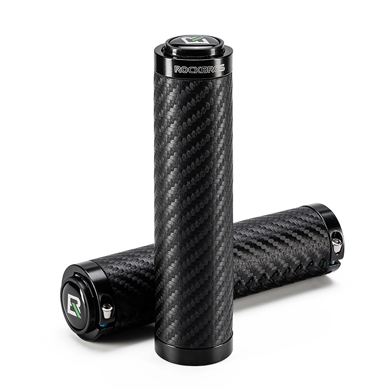 Rockbros Bike Grips Twisted Straight Anti-Slip Grips - Black