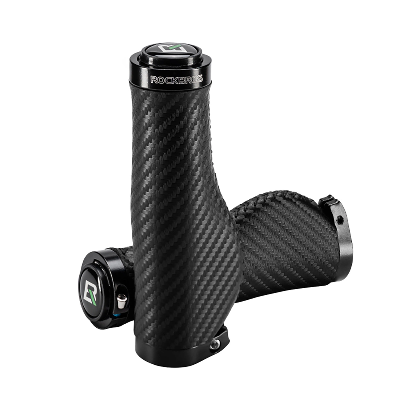 Rockbros Bike Grips Twisted Ergonomic Anti-Slip Grips - Black