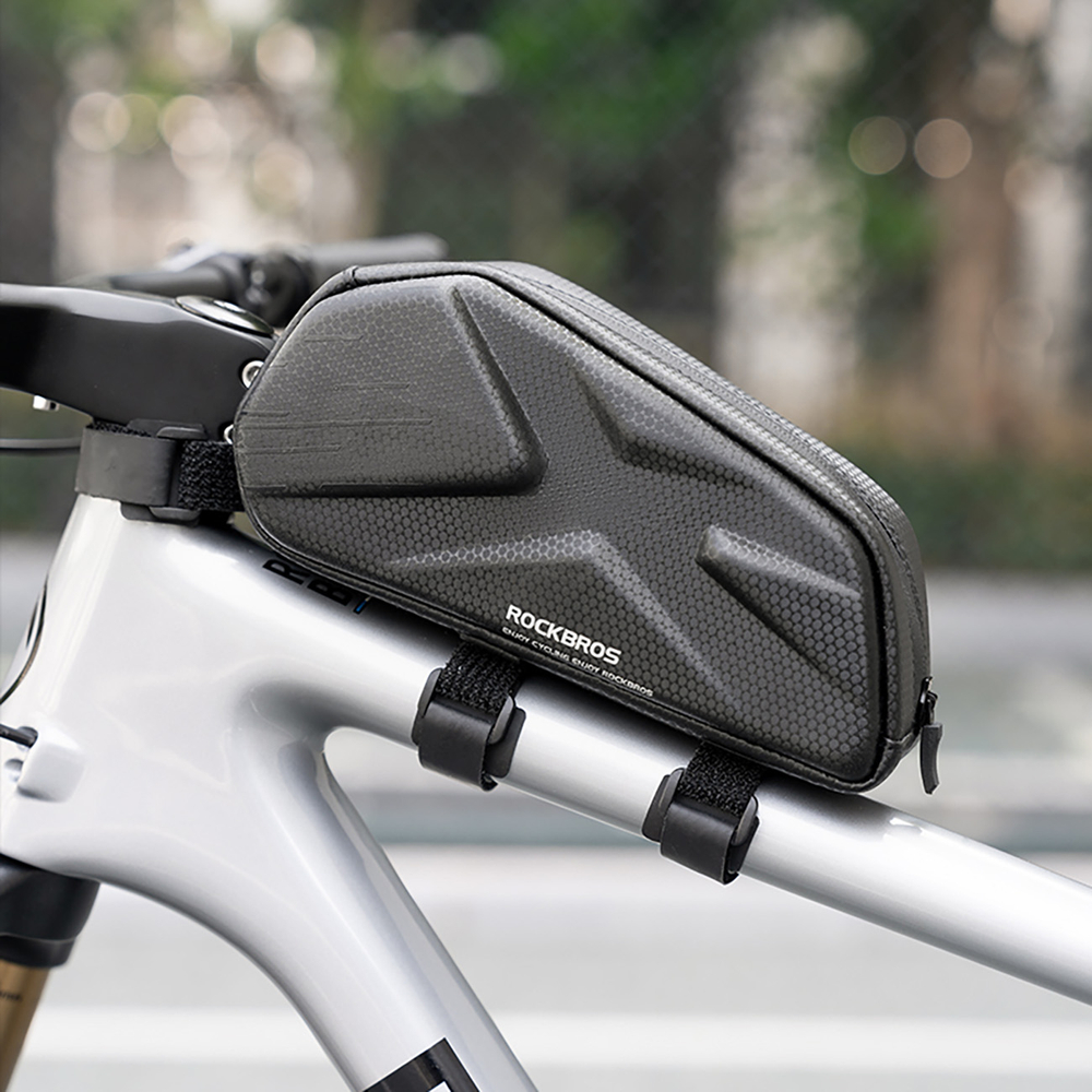 Rockbros Rigid Top Tube Bike Bag, 1.4l - Black
