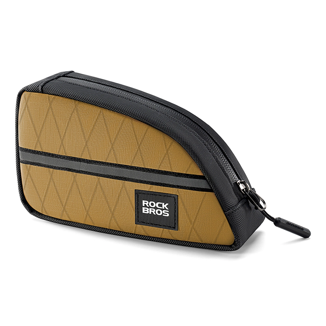 Rockbros Trīsstūra Velosipēda Rāmja Soma 0.8l - Brūna | Triangle Bike Frame Bag Brown
