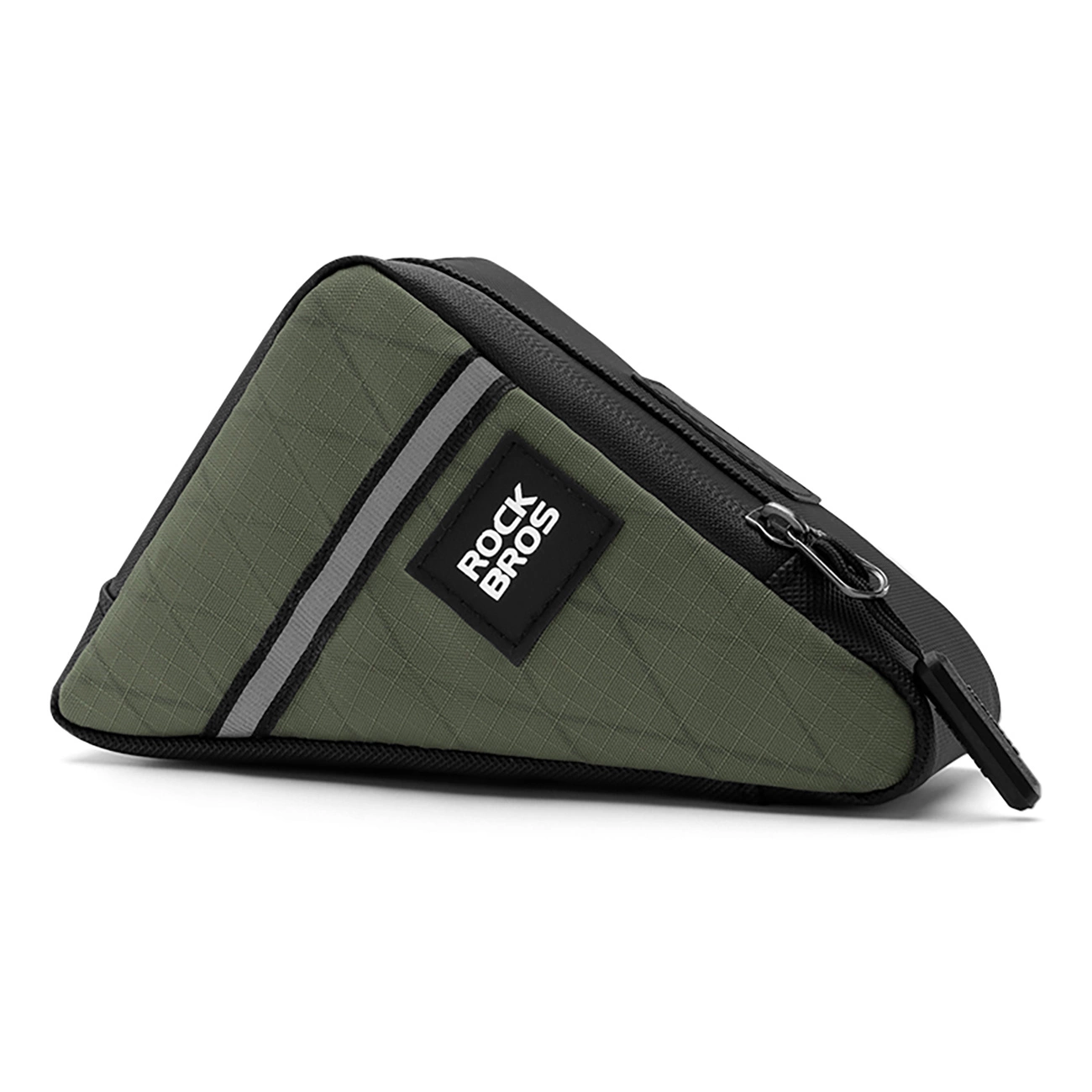 Rockbros Trīsstūra Velosipēda Rāmja Soma 0.3l - Zaļa | Triangle Bike Frame Bag Green