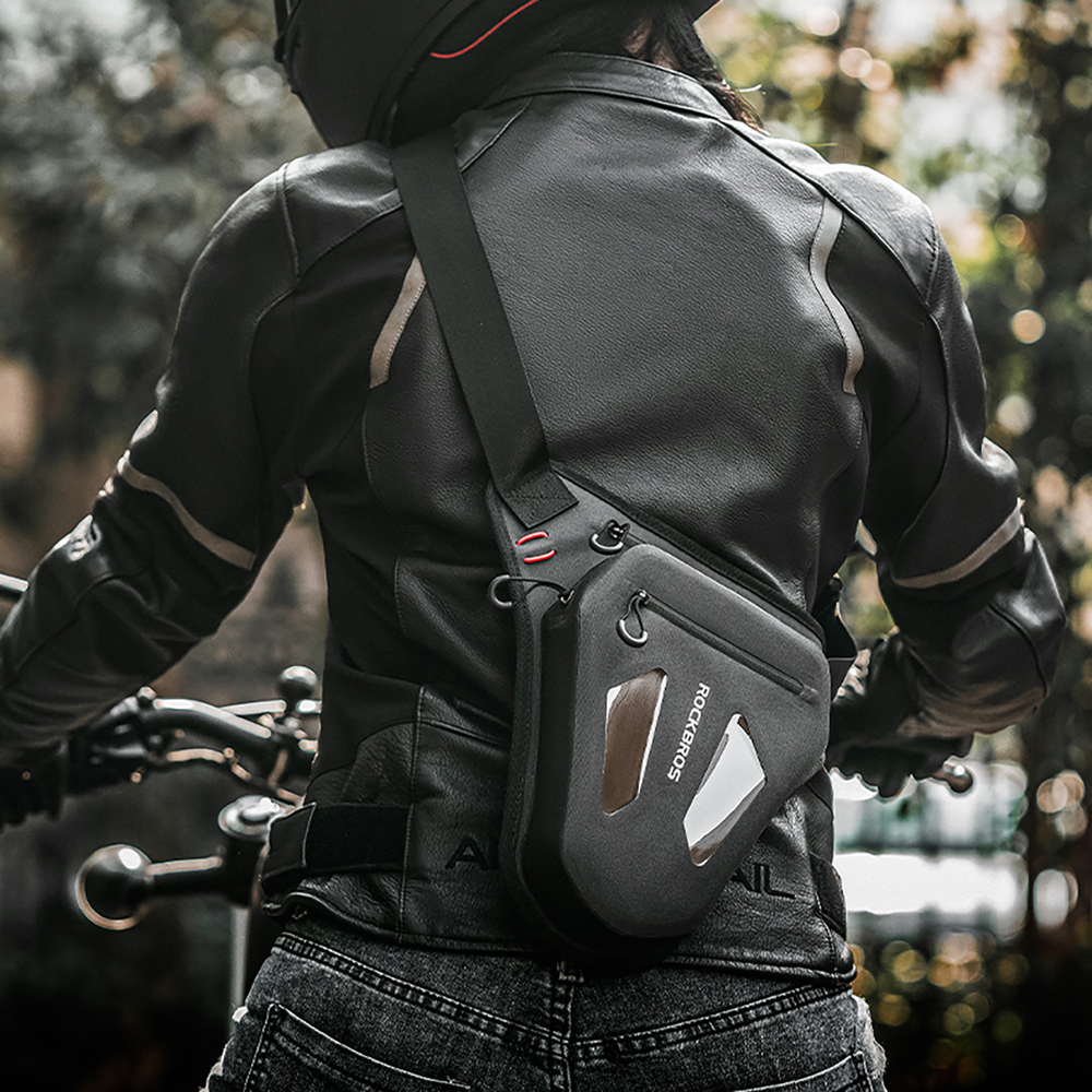 Rockbros Motorcycle Bag Leg, Thigh, Waist, Shoulder - Black