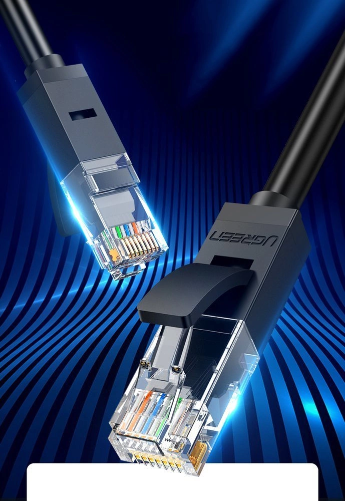 Ugreen interneta tīkla kabelis Ethernet patchcord RJ45 Cat 6 UTP 1000Mbps 1m zils (NW102 11201) | Cable Internet...