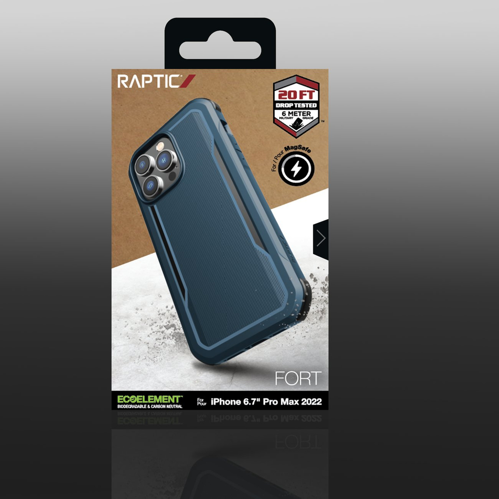 Raptic X-Doria Fort Case for iPhone 14 Pro Max with MagSafe, Blue