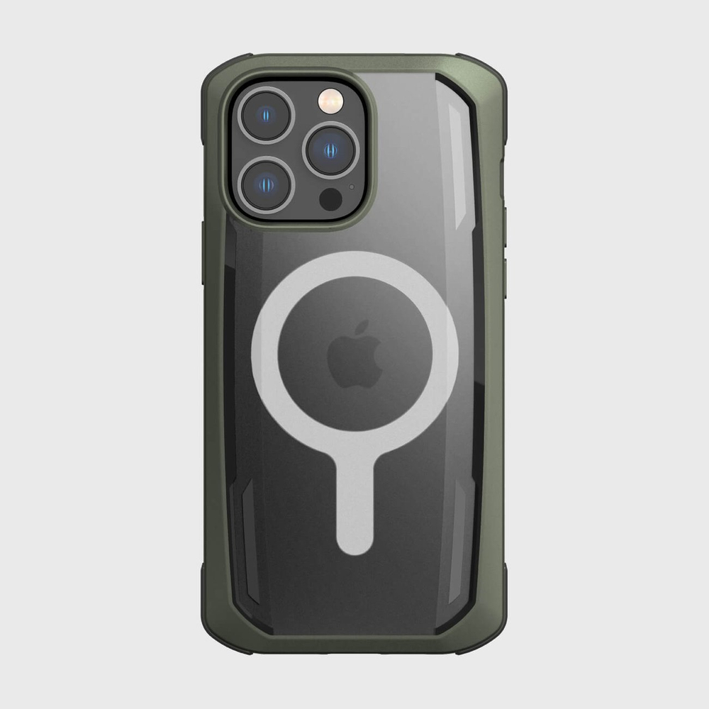 Raptic X-Doria iPhone 14 Pro Max vāciņš Secure Case MagSafe, zaļš