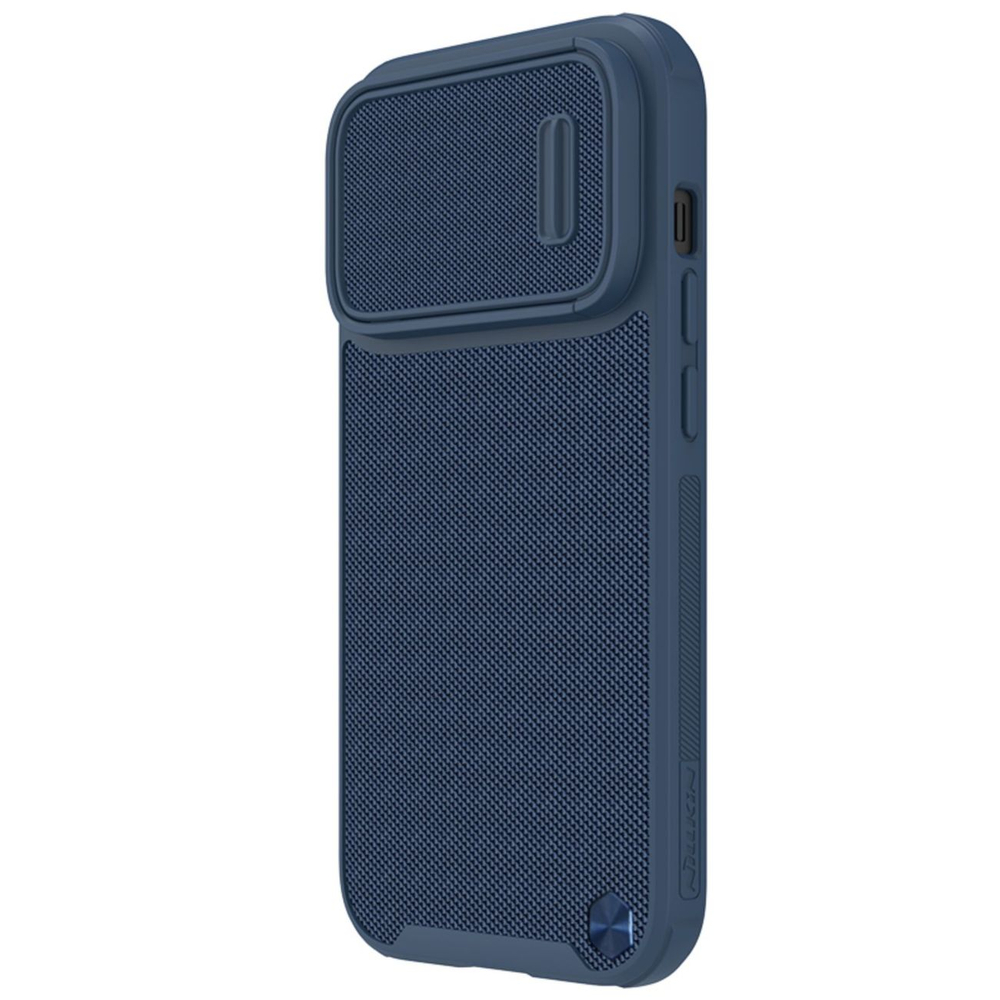 Nillkin Textured S Case for iPhone 14 Pro Max with Camera Cover, Blue