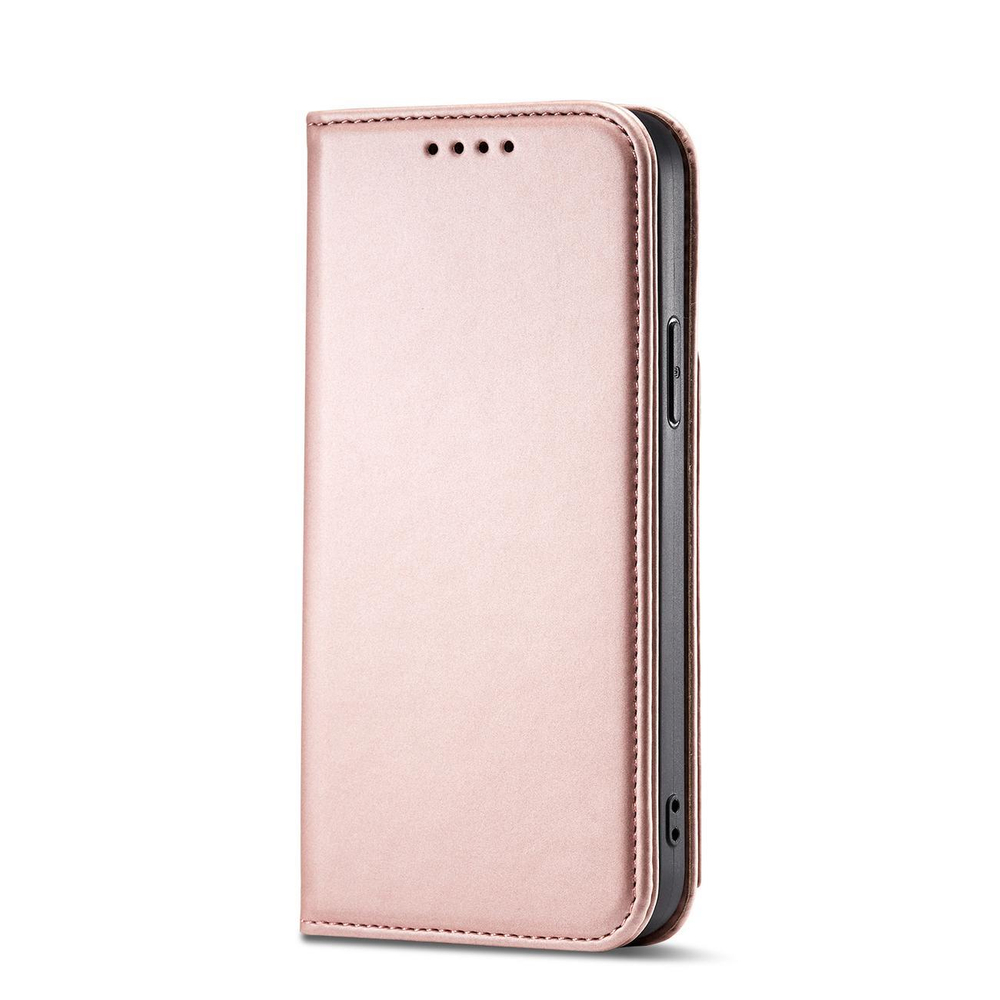 Magnet Card Case for iPhone 14 Pro Max Wallet Flip Cover with Stand, Pink