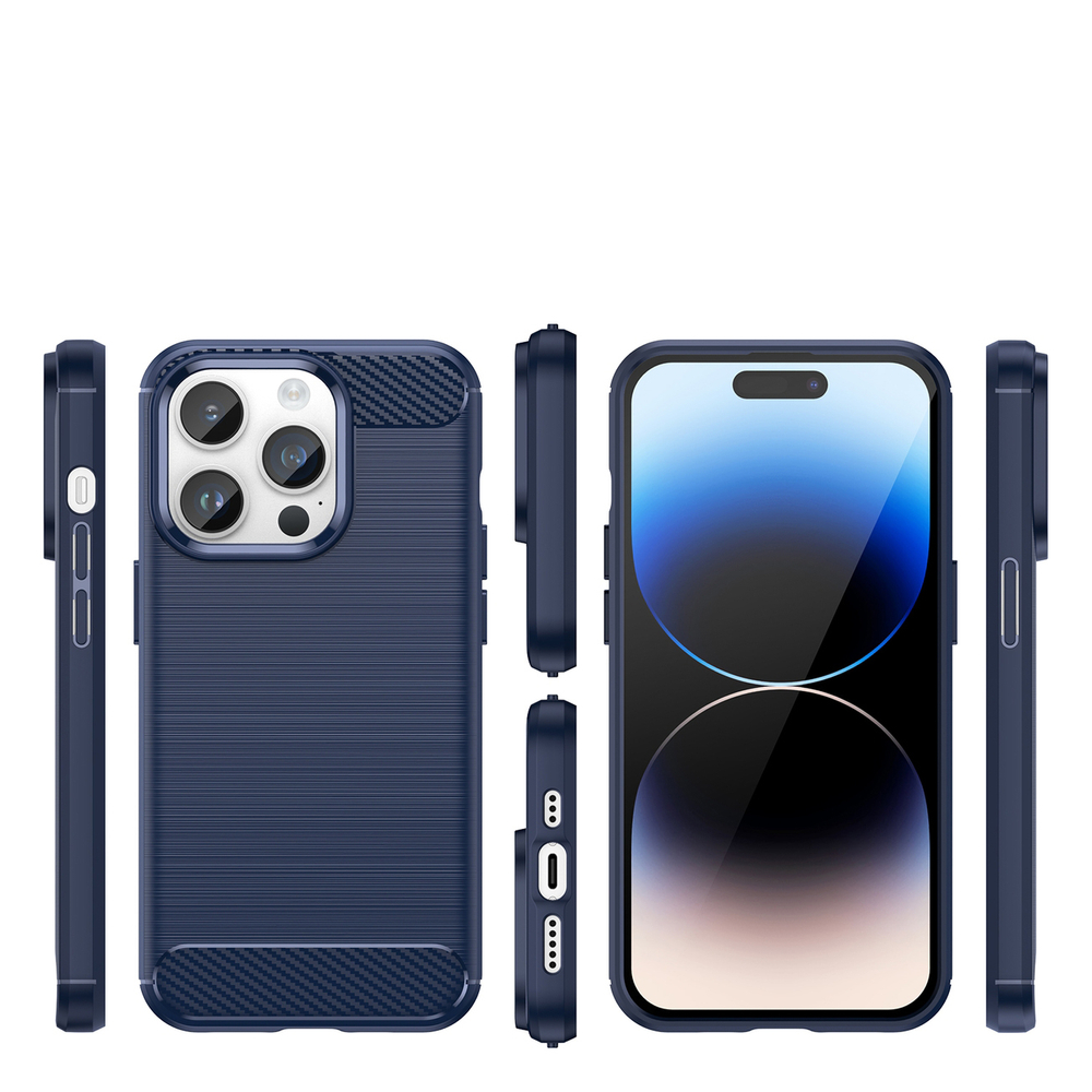 Carbon Case for iPhone 14 Pro Max, Blue