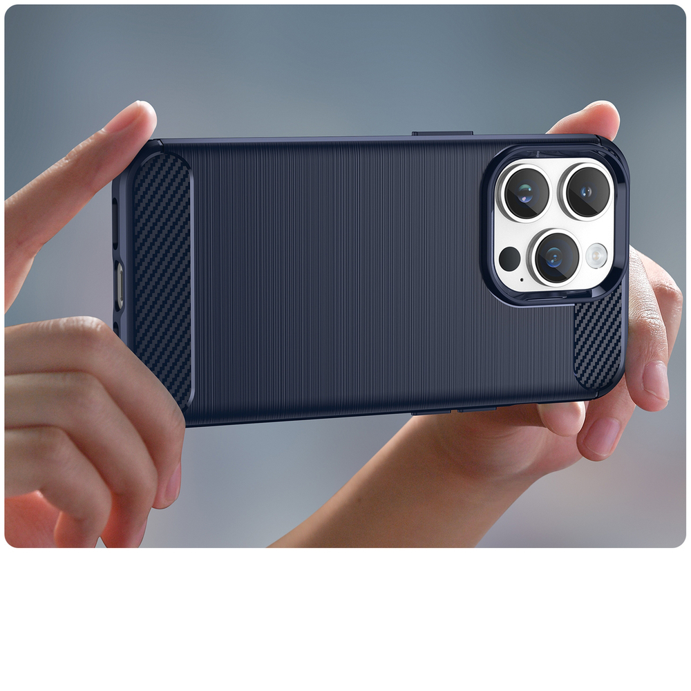 Carbon Case for iPhone 14 Pro Max, Blue