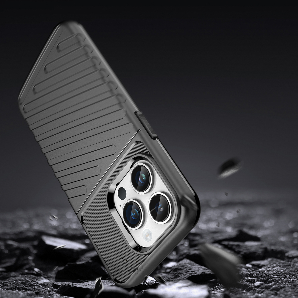 Thunder Case iPhone 14 Pro Max triecienizturīgs vāciņš, melns