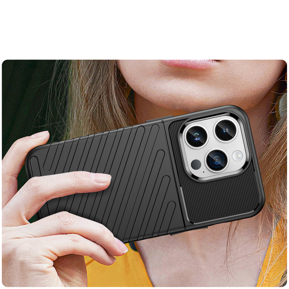 Thunder Case iPhone 14 Pro Max triecienizturīgs vāciņš, melns