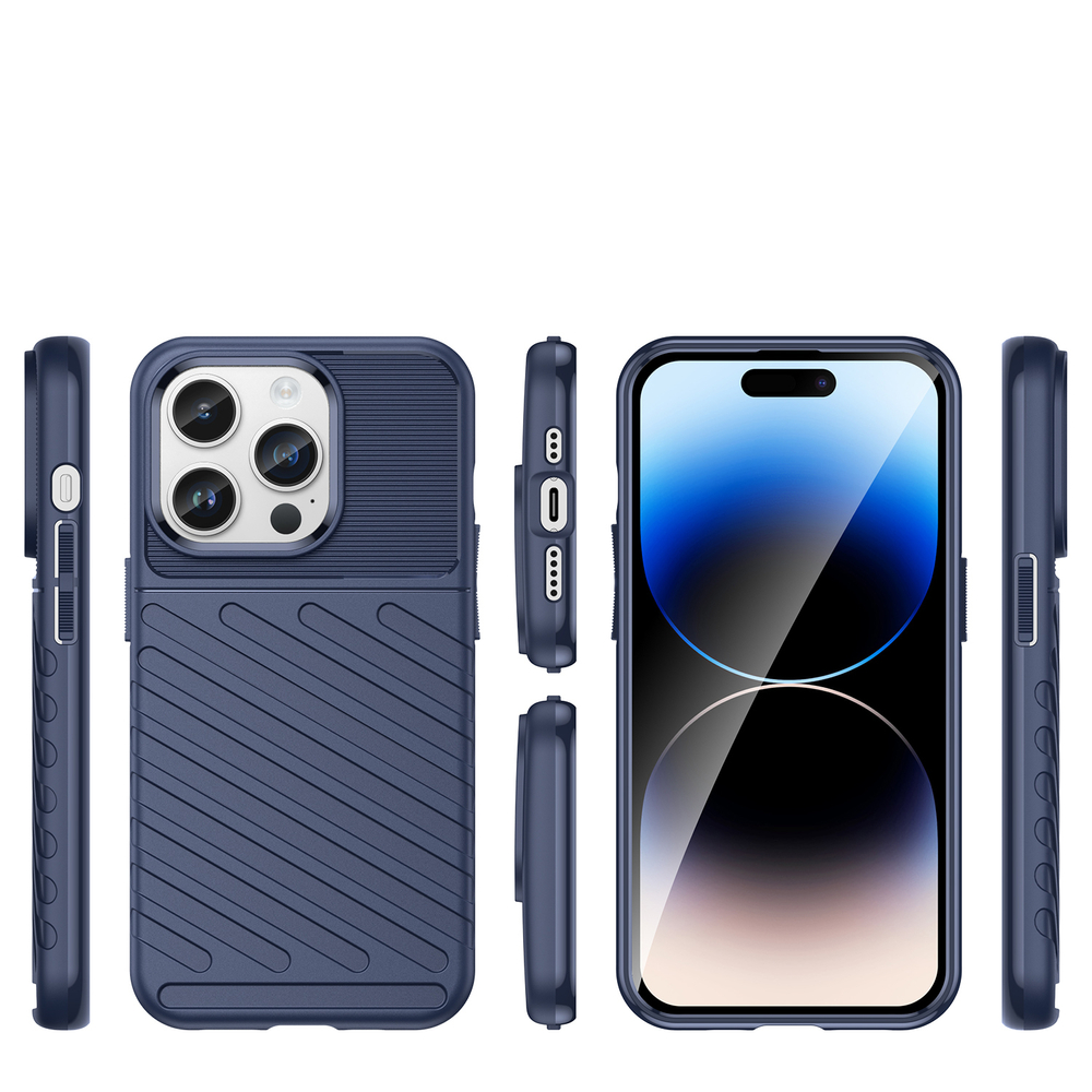 Thunder Case iPhone 14 Pro Max triecienizturīgs vāciņš, zils