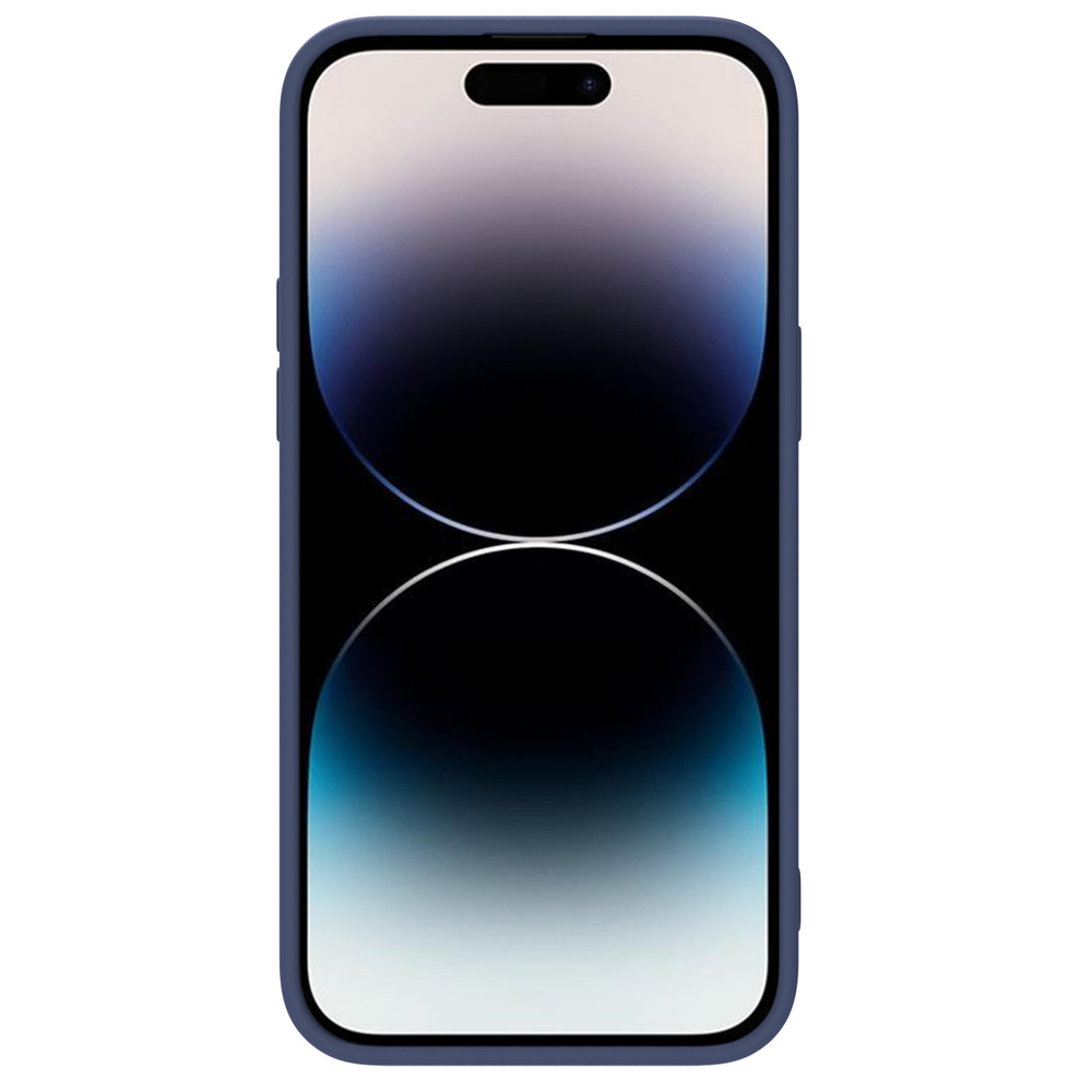 Nillkin iPhone 14 Pro Max vāciņš CamShield Silky Silicone, zils