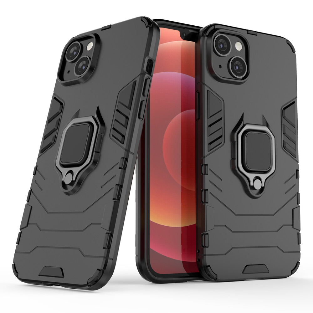 Ring Armor Case for iPhone 14 Pro Max with Ring Holder, Black