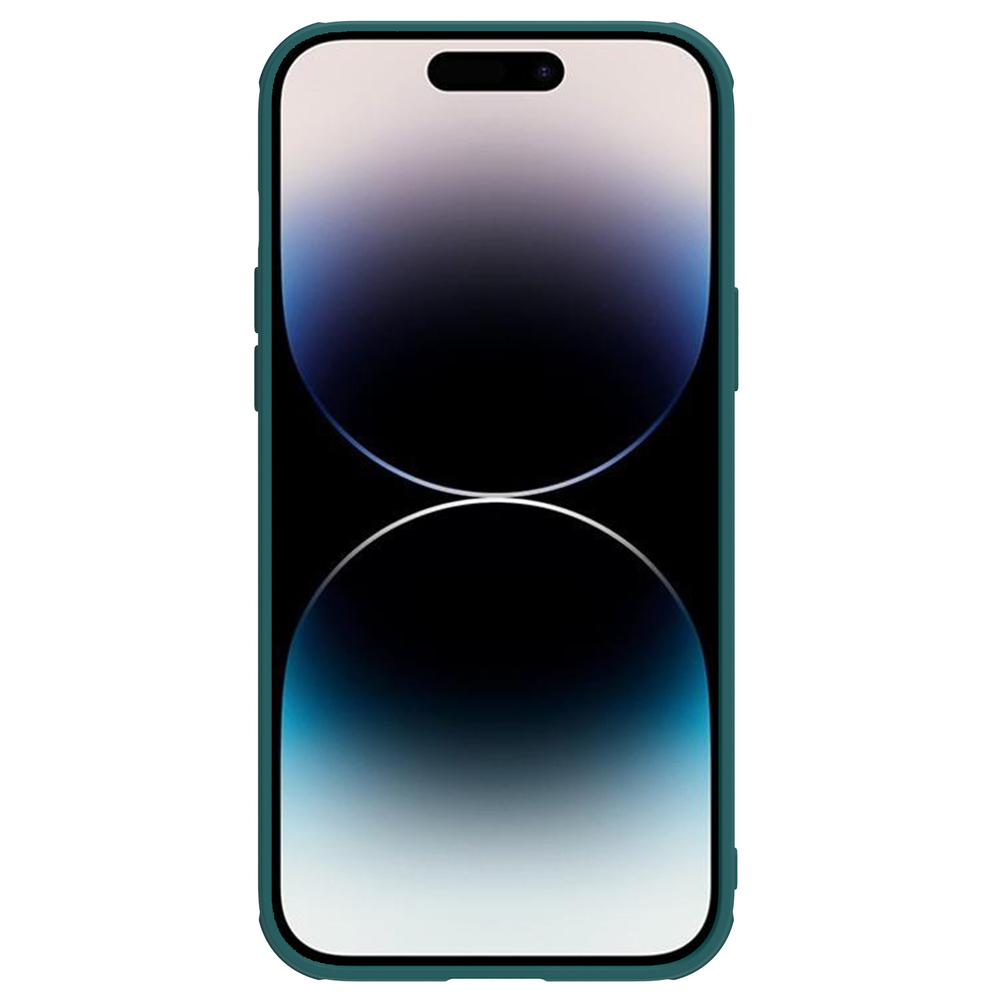 Nillkin iPhone 14 Pro Max vāciņš CamShield Leather S Case, zaļš