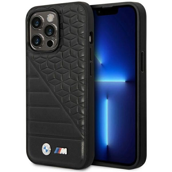 BMW Bi Pattern Phone Case Cover iPhone 14 Pro Max 6.7" - Black