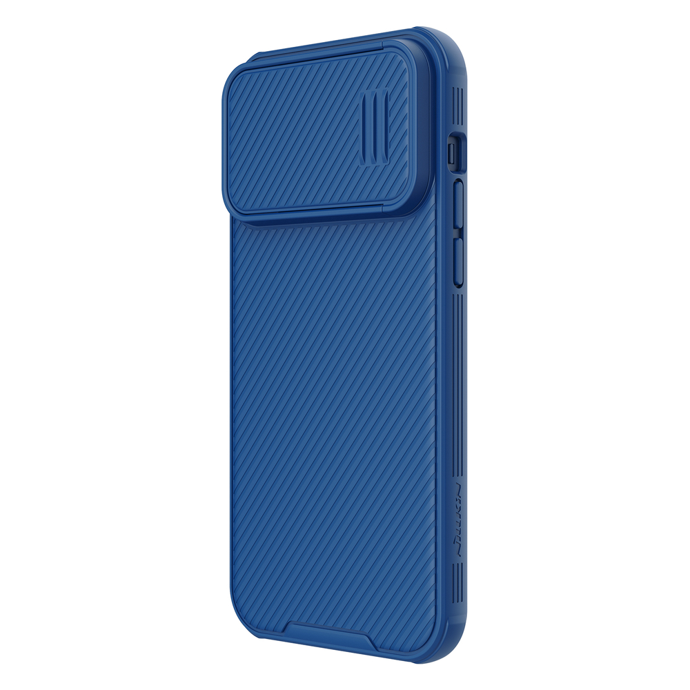 Nillkin iPhone 14 Pro Max vāciņš CamShield S Case ar kameras aizsargu, zils