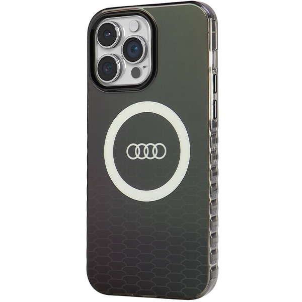 Audi iPhone 14 Pro Max Case IML Big Logo MagSafe, Black