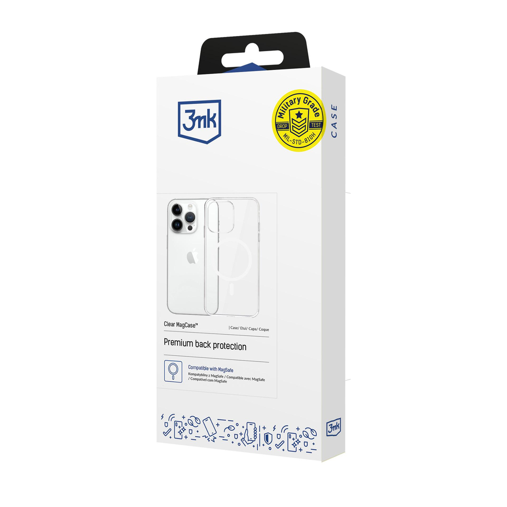 3mk Protection Case for Apple iPhone 14 Pro Max Clear MagCase, Transparent