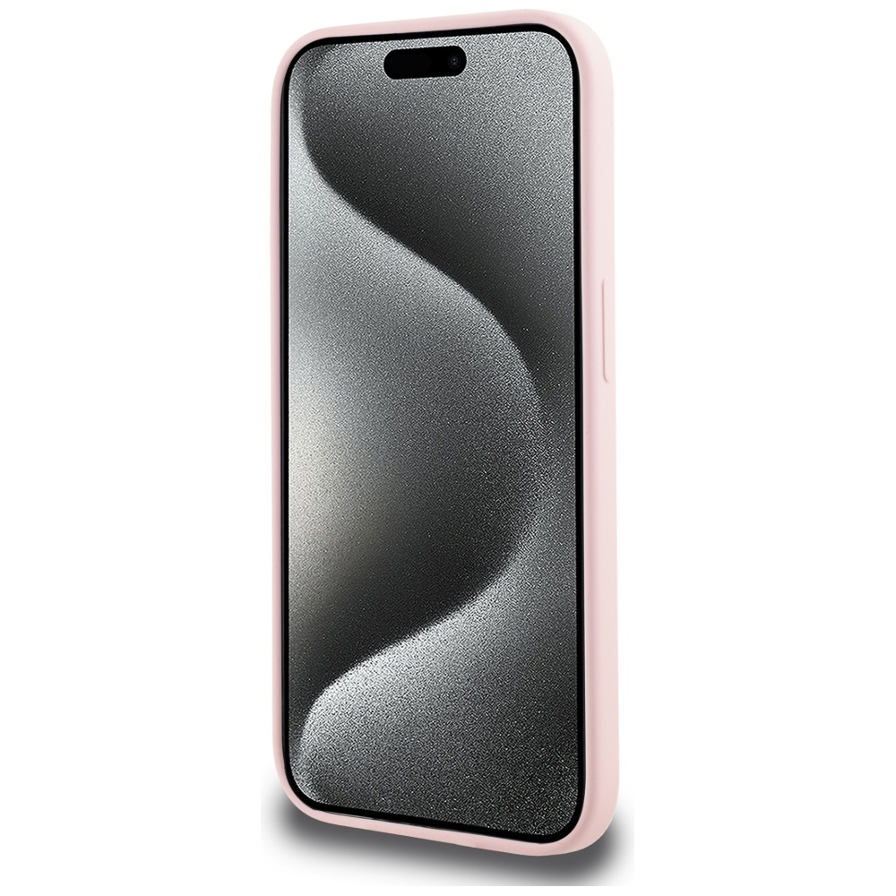 Karl Lagerfeld iPhone 14 Pro Max Case Silicone KC Body Ring MagSafe, Pink