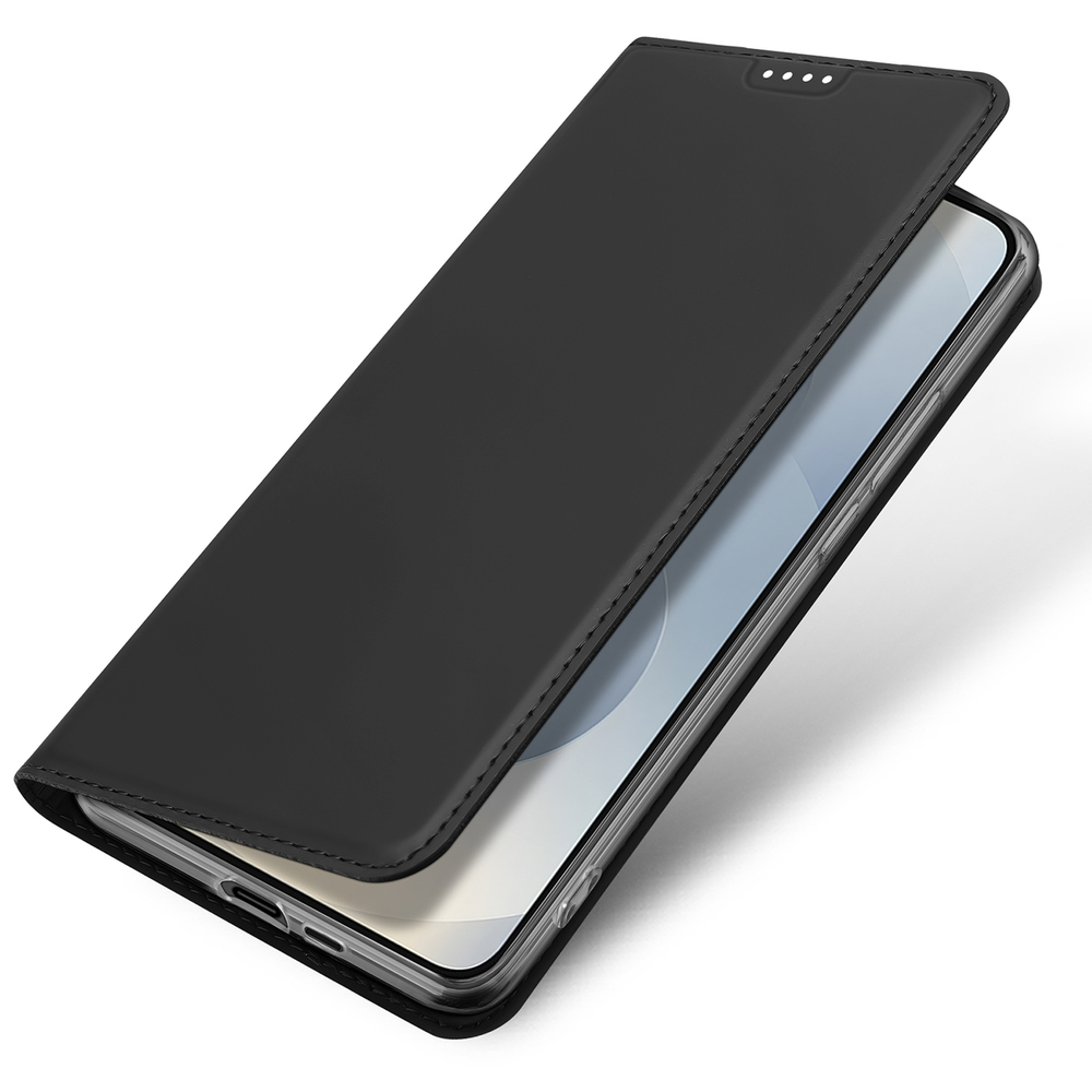 Dux Ducis Skin Pro Phone Case Cover Samsung Galaxy S25 Edge with Flip and Card Slot - Black