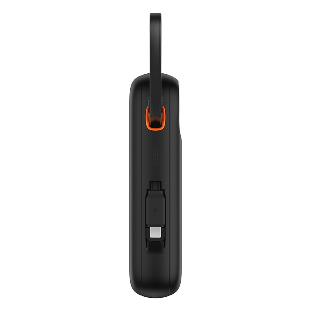 Baseus QPow 2 30W 10000mAh Power Bank with Built-in USB-C Cables - Black