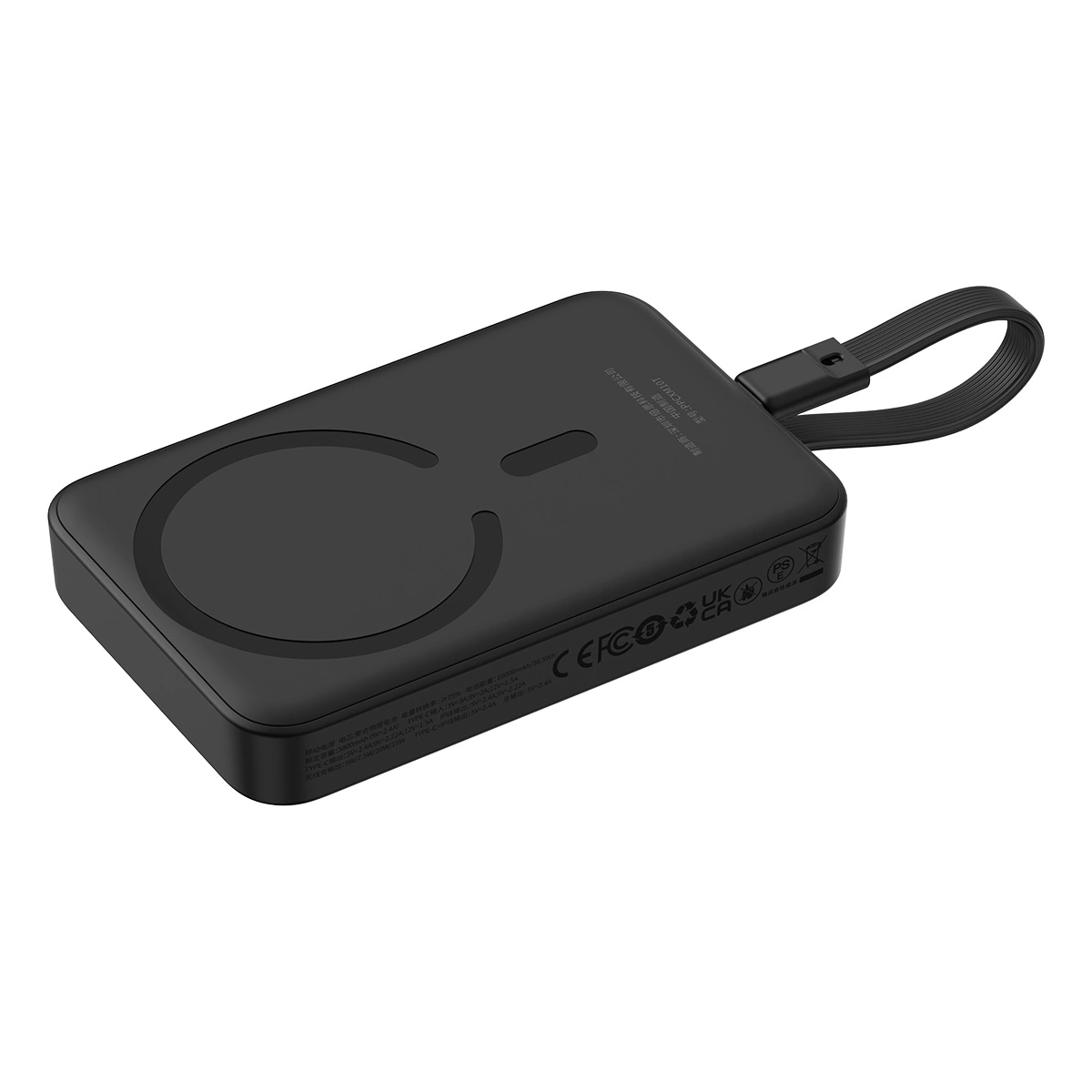 Baseus Magnetic Mini MagSafe 10000mAh 30W powerbank with built-in USB-C cable - black + Baseus Simple Series USB-C -...